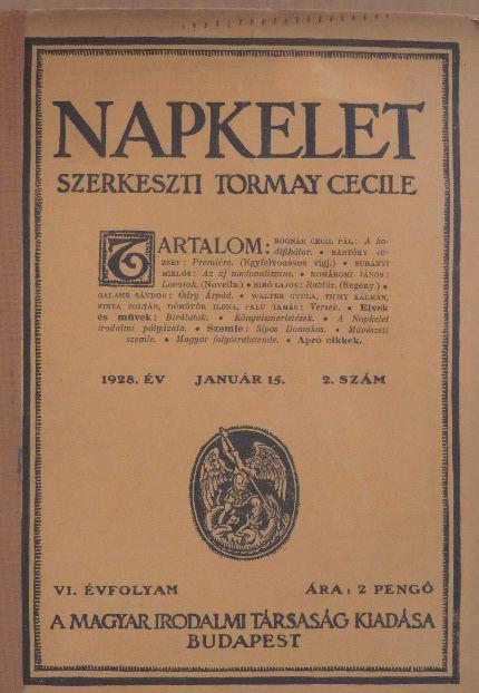 Napkelet XI. kötet 1928 január-június 1-12. szám egybekötve 960 oldal