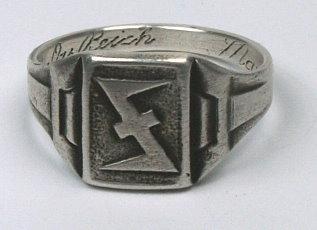Német Waffen-SS Das Reich bajtársi közösség gyűrű