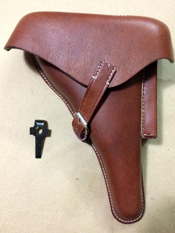 P08 Luger Wehrmacht barna vagy fekete bőr pisztolytáska