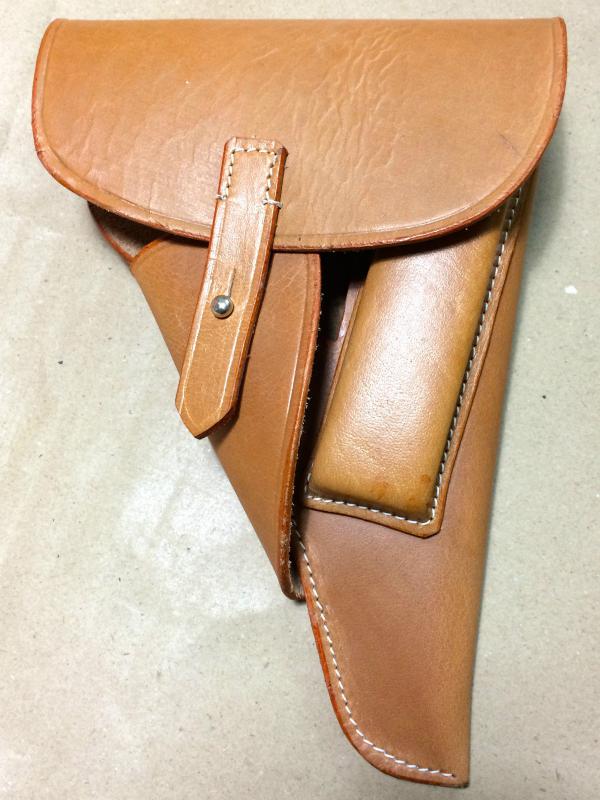 P38 Walther bőr pisztolytáska fekete vagy barna színben