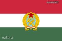 Rákosi címeres zászló 1949-1956 szovjet megszállás 150x90 cm