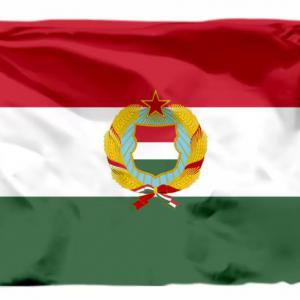 Kádár címeres zászló 1956-1989 - szovjet megszállás 150x90 cm