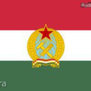 Rákosi címeres zászló 1949-1956 szovjet megszállás 150x90 cm