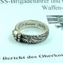 SS Totenkopfring O. Kumm becsületgyűrű hűséggyűrű