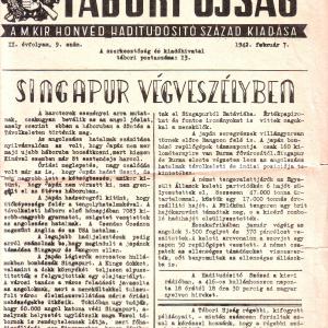 Tábori Újság II. évfolyam, 9. szám. 1942. február 7.