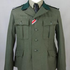 Waffen-SS M37 posztó legénységi vagy tiszt tábori zubbony