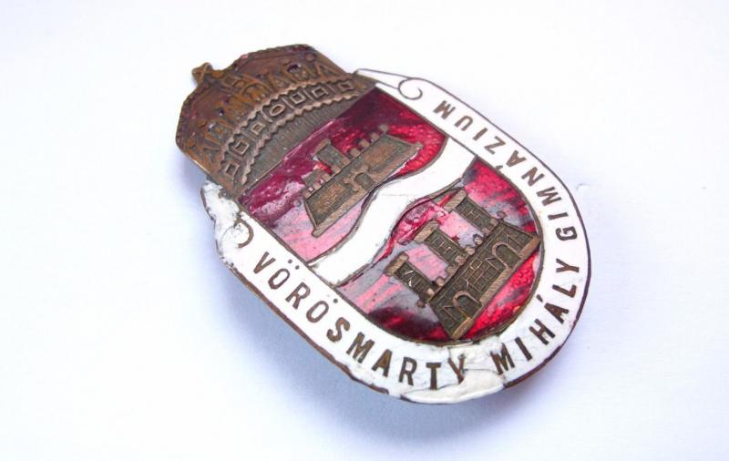 Vörösmarty Mihály gimnázium bronz jelvény 1930