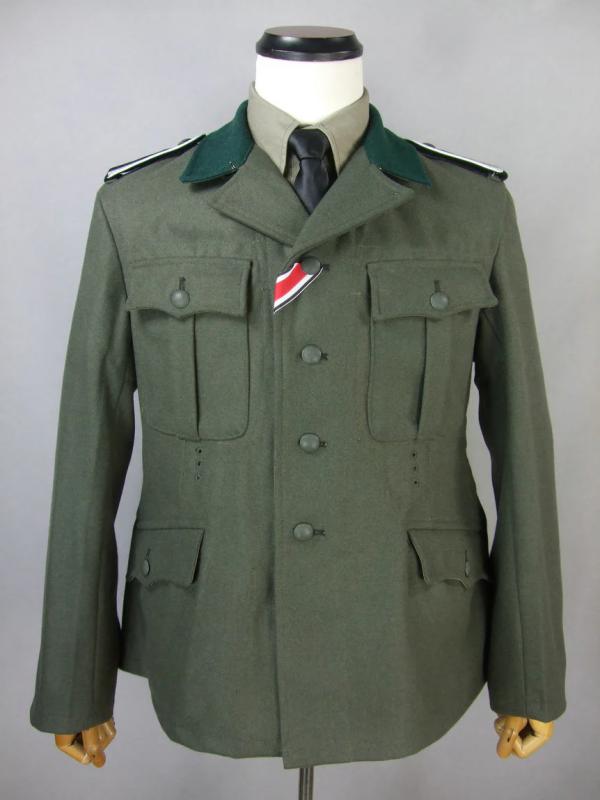 Waffen-SS M37 posztó legénységi vagy tiszt tábori zubbony