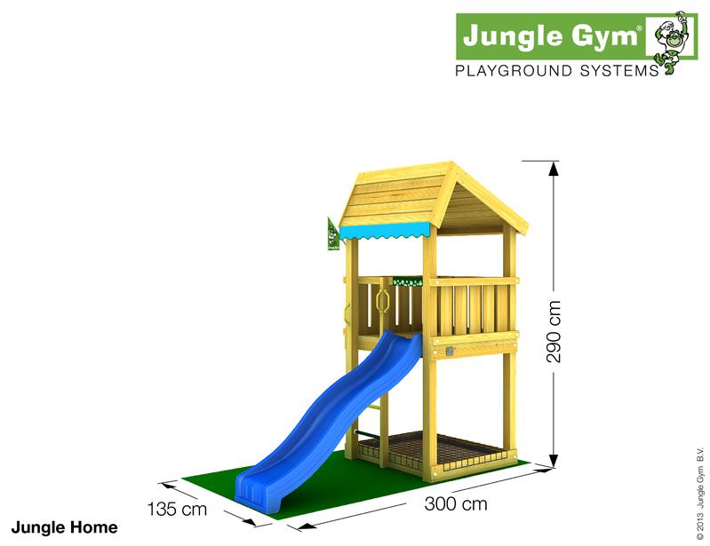 Jungle Gym HOME csúszda torony 2,2 m-es csúszdával