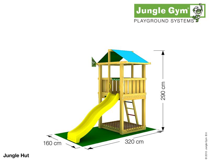 Jungle Gym HUT, S csúszda torony 2,2 m-es csúszdával