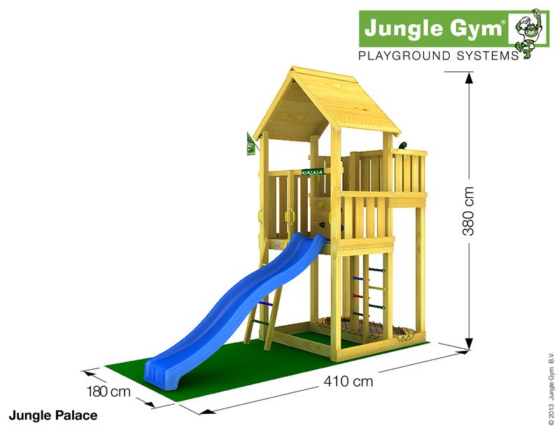 Jungle Gym PALACE, XL csúszda torony 2,65 m-es csúszdával