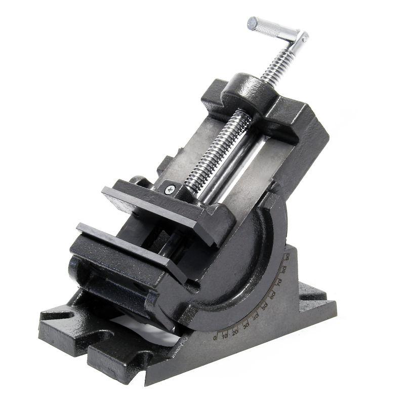 100 mm-es precíziós gépsatu – 90°-ban elforgatható, nagy pontosságú satu precíziós munkákhoz