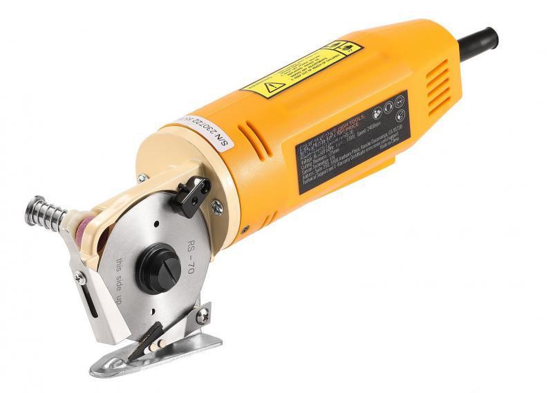 170 W-os szövetvágó szabász gép – 70 mm-es ötvözött acél pengével, 25 mm-es vágási kapacitással, automatikus késélezéssel