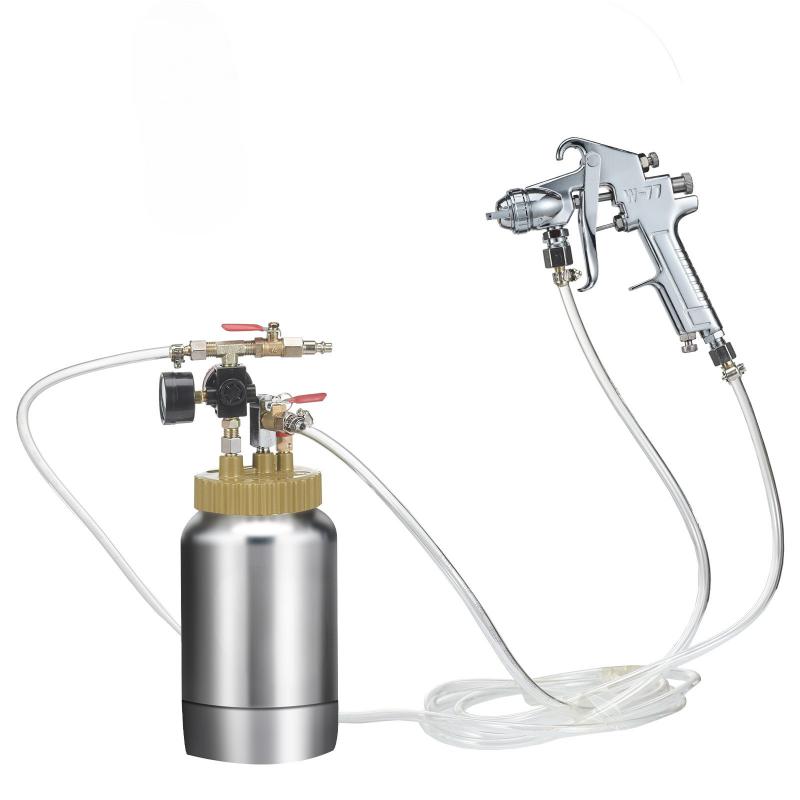 2 literes festékszóró nyomástartó tartály – 3,1 bar maximális nyomással, 1,8 mm-es fúvókával, univerzális csatlakozásokkal