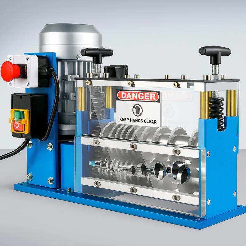 370 W-os Elektromos Kábelhántoló, kábelnyúzó Gép (1,5-38 mm), 30 m/perc