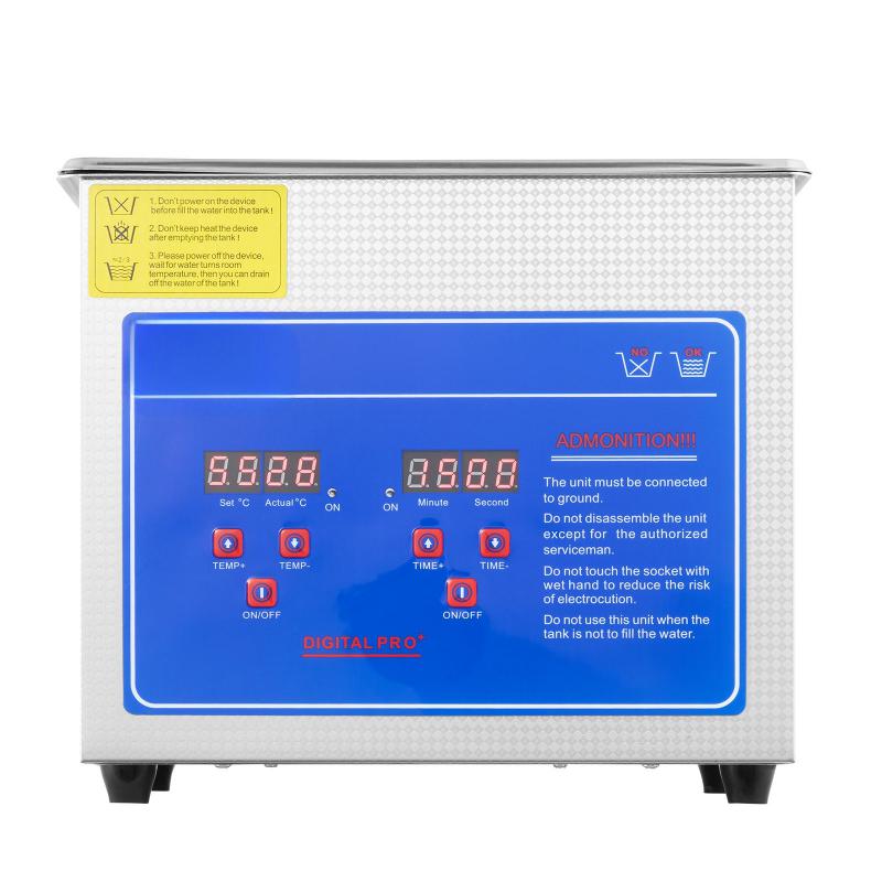 3L Ultrahangos tisztítógép 40 kHz ékszertisztító, alkatrészmosó, Sterilizátor