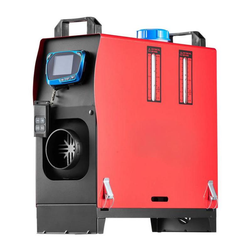 8 kW-os dízel állófűtés 12–24 V DC tápellátással – alacsony fogyasztás, ≥90% hatásfok, távirányítós és LCD vezérlés, járművekhez és mobil alkalmazásokhoz