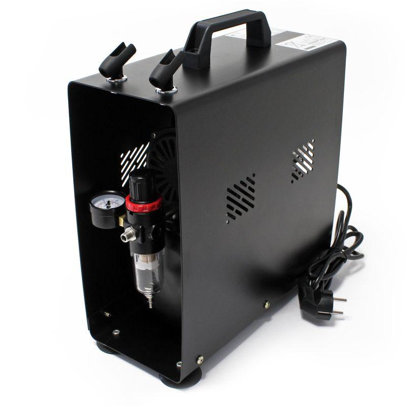 Airbrush kompresszor légnyomásos tartályos, egyhengeres kompresszor