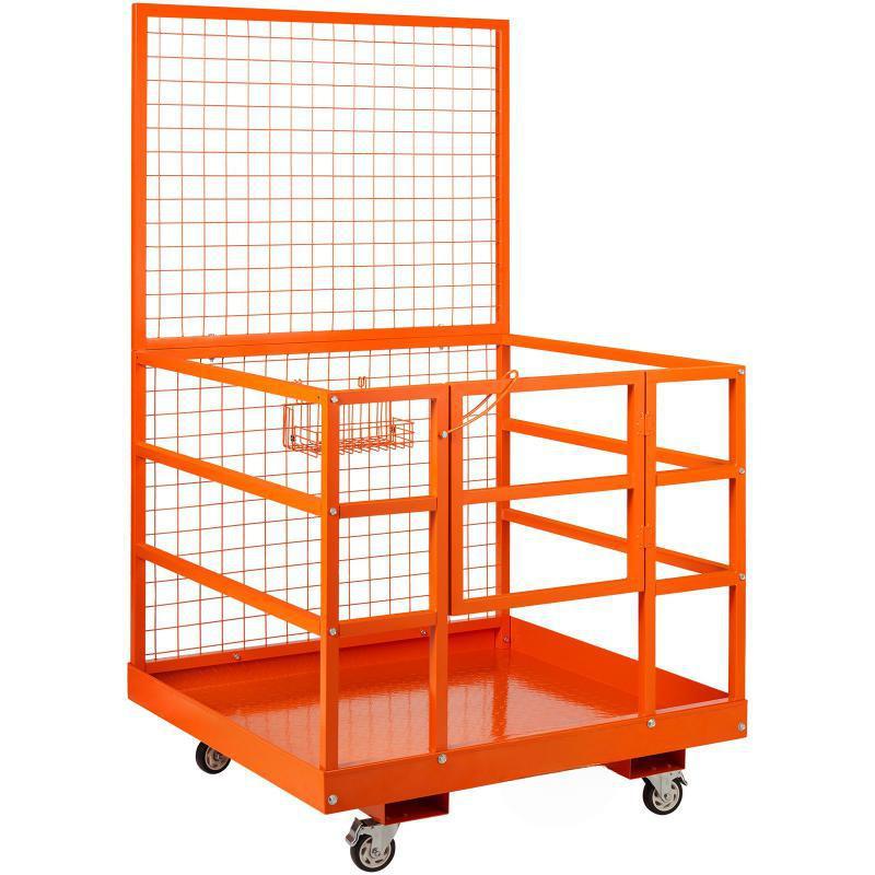 Biztonsági ketrec villástargoncához, kapuval terhelés max 635 kg