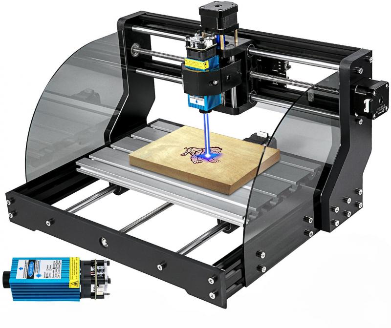 CNC gravírozó gép 3018 PRO MAX 500MW lézer modullal