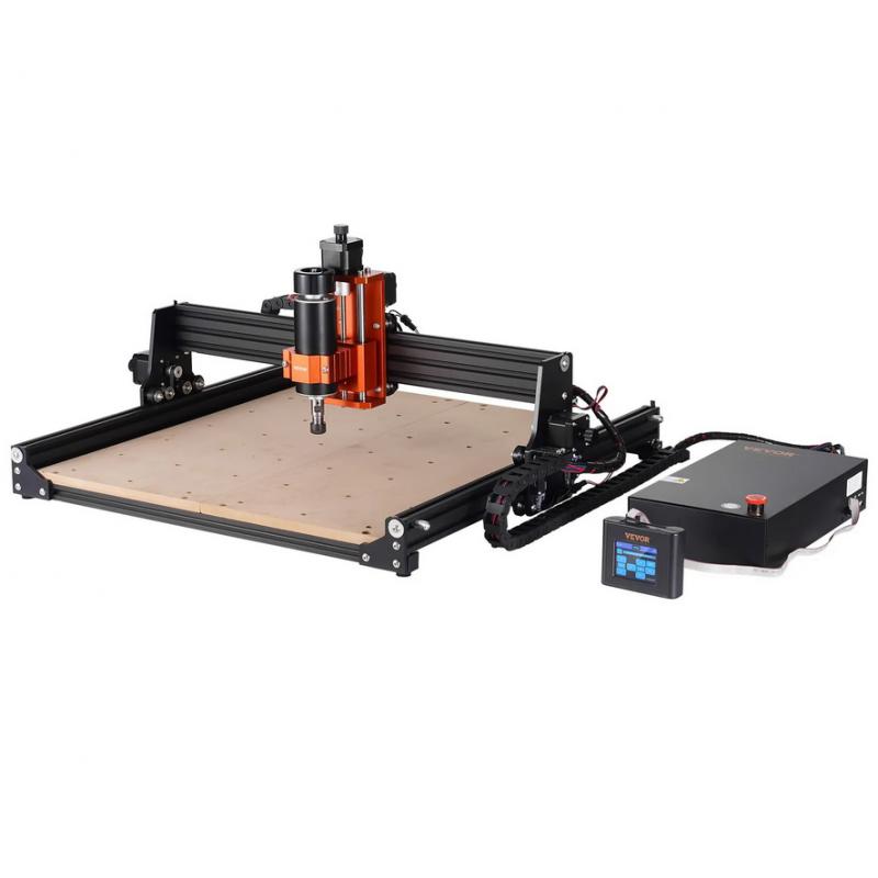 CNC marógép 300 W – 3 tengelyes GRBL vezérlésű gravírozó és marókészlet, 400 × 400 × 60 mm munkaterülettel fa, akril, MDF, PVC és műanyag megmunkálásához