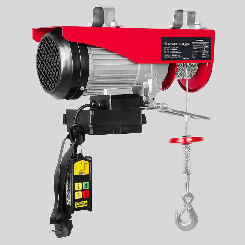 Csörlő emelő futómacska 1000 kg /1600 W vezeték nélküli távirányítóval