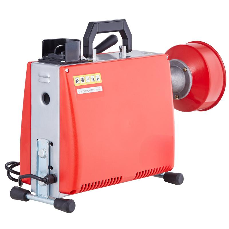 Csőtisztító gép ipari lefolyótisztító duguláselhárító gép motor 250W, spirál 16mm