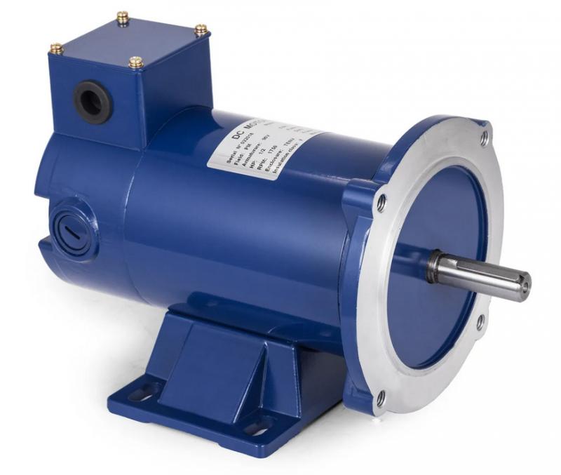 Egyenáramú motor 90 V / 0,5 LE – 1750 ford/perc, 56C váz ipari alkalmazásokhoz