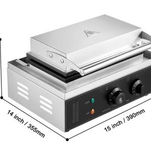 10 adagos gofrisütő – 1550 W teljesítménnyel