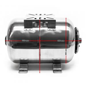 100 literes rozsdamentes acél nyomástartály – függőleges, EPDM membrános kivitel