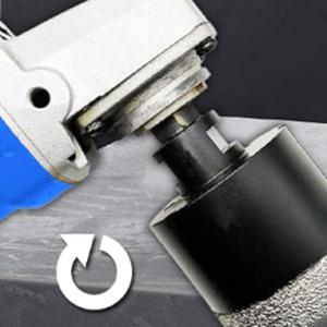 11 részes gyémánt csempefúró, gyémántfúrókorona készlet sarokcsiszolóhoz, 6–68 mm + 125 mm vágótárcsa