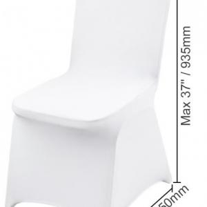 12 db fehér esküvői sztreccs székszoknya, székhuzat