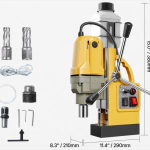 1200 W-os mágneses fúrógép, 12 500 N erővel, 40 mm-es fúrással