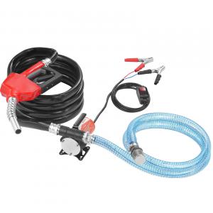 12V 30 l/perc Üzemanyag-továbbító Szivattyú – Erőteljes 0,37 kW  motorral, benzin és dízel üzemanyaghoz