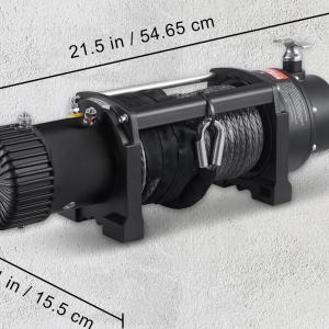 12V elektromos teherautó csörlő, 5897 kg  teherbírással