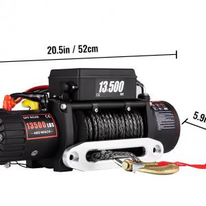 12V-os elektromos teherautó csörlő 6t, 4,8 kW motorral