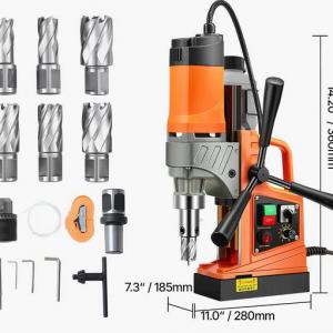 1450 W-os Mágnestalpas Fúrógép – 50 mm furatmélység 6  részes kiegészítővel