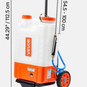 15 literes akkumulátoros háti permetező – 12 V / 7,2 Ah, 0–6,5 bar, 3,6 liter/perc