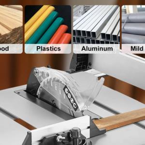 1800 W-os asztali körfűrész – nagy teljesítményű  vágógép 625 mm kapacitással, precíz kereszt- és ferde vágásokhoz