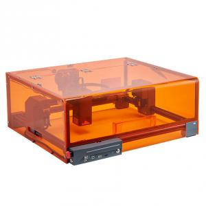 20 W-os lézergravírozó és vágógép burkolattal – 300 × 300 mm munkaterület, 7000 mm/perc gravírozási sebesség,