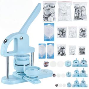 3 az 1-ben kitűzőkészítő gép 25 / 32 / 58 mm-es méretekhez, komplett tartozékkészlettel