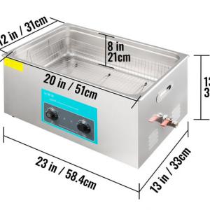 30 L Ultrahangos tisztítógép 40 kHz ékszertisztító és alkatrészmosó