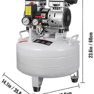 30 literes 850 W-os csendes olajmentes légkompresszor