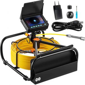 30 m-es professzionális csővizsgáló kamera 4,3″ LCD kijelzővel, IP68 kamerafejjel és 8500 mAh akkumulátorral