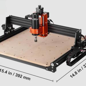 300 W-os CNC marógép, 3 tengelyes GRBL vezérléssel, 400 × 400 × 60 mm munkaterülettel