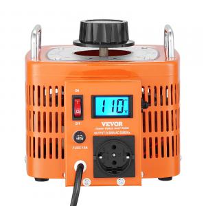 3000 VA Feszültségszabályozó Transzformátor 0-300 V, 10A, LCD Kijelző
