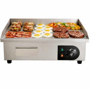 3000 W teljesítményű, ipari elektromos lapgrill precíz hőmérséklet-szabályozással (50–300 °C)