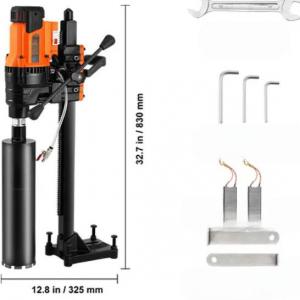 3200 W gyémánt magfúrógép állvánnyal, 20–250 mm átmérő-tartománnyal
