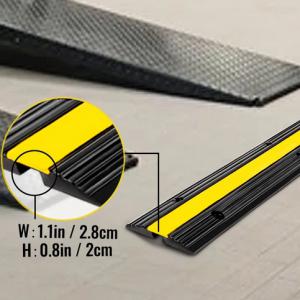 4db Kábelvédő rámpa 102 x 15,5 x 3 cm (1csatornás)