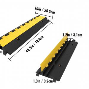 4db Kábelvédő rámpa padlóhíd 3,2 x 3,1 cm (2 csatornás)